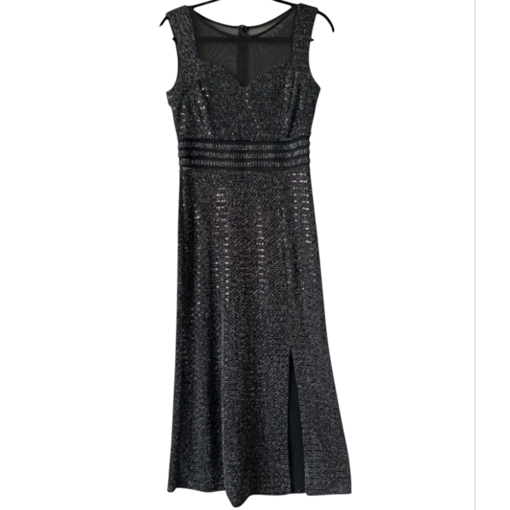 Alexa B Nites Black Sleeveless Dress
